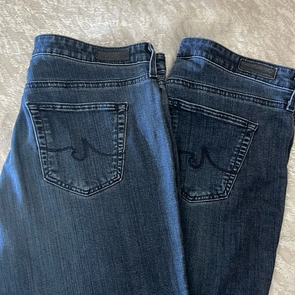 AG Adriano Goldschmied The Stevie Ankle Slim Straight Ankle Jeans 29R (Set of 2)